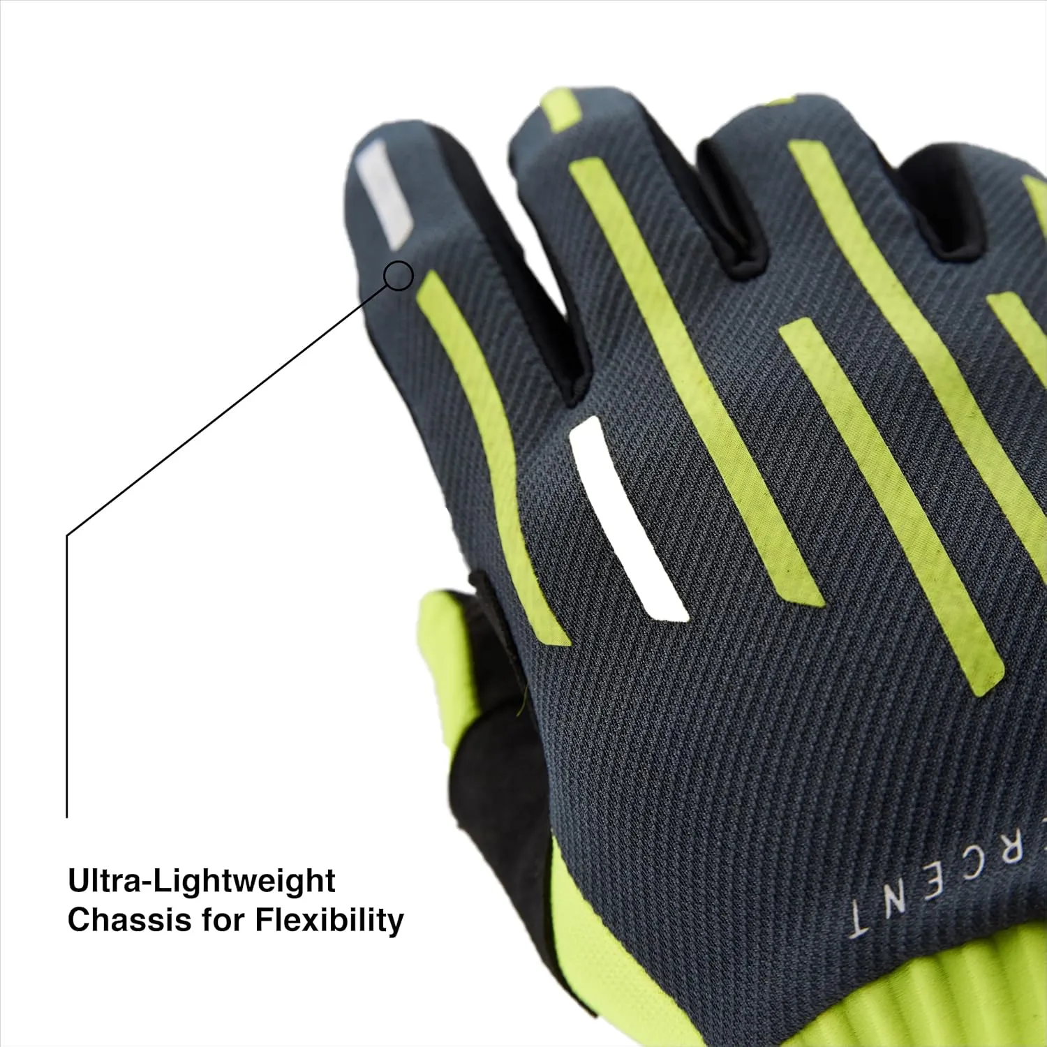 100% SLING Short Finger Mountain Biking Gloves - Lightweight Fingerless MTB Off Road Cycling Gloves (MD - BLACK)