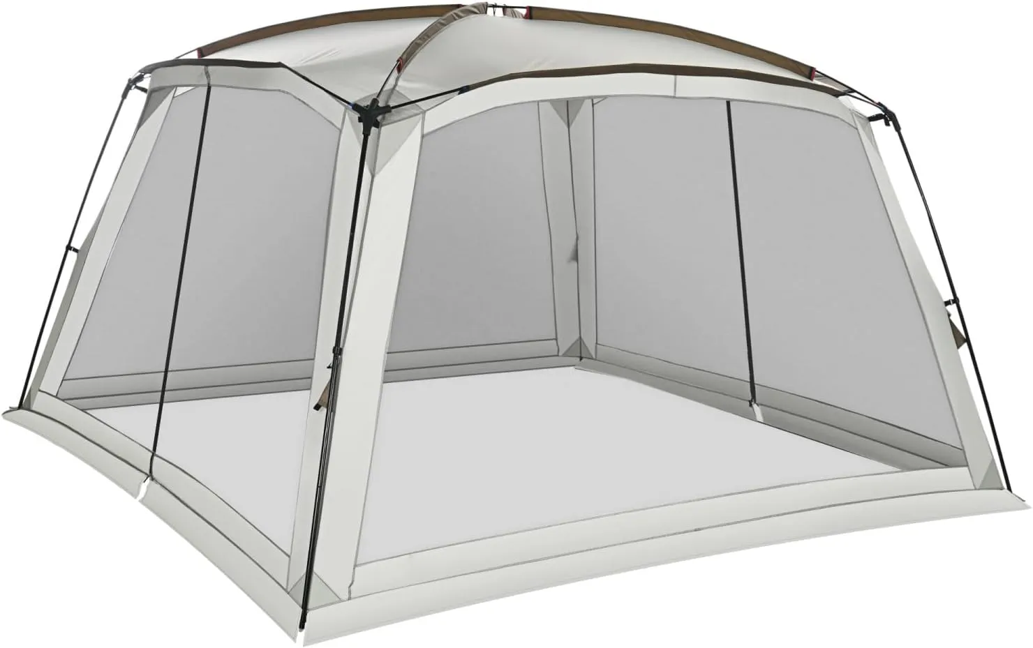 12' x 12' Screen House Room, Screen Tent with 2 Doors and Carry Bag, Easy Setup, for Patios Outdoor Camping Activities, White