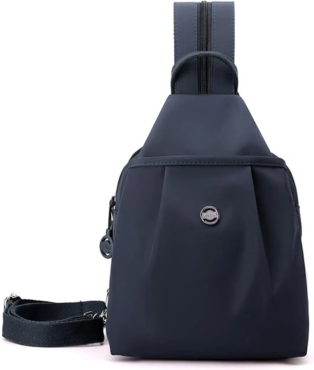 2025 Backpack Chest Bag Double Zipper Large Capacity, Adjustable Shoulder Strap Multi-layer Waterproof Oxford Fabric (Blue 2)
