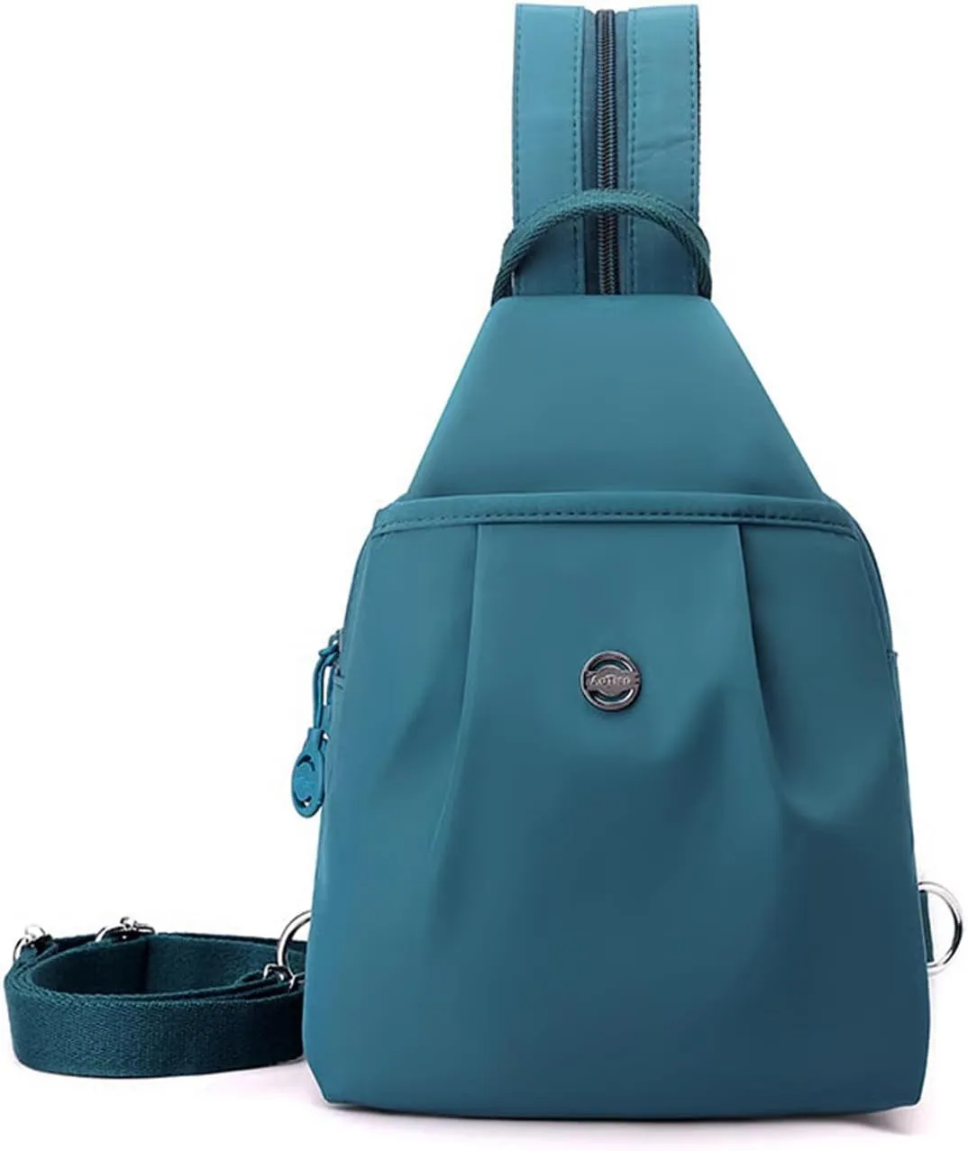 2025 Backpack Chest Bag Double Zipper Large Capacity, Adjustable Shoulder Strap Multi-layer Waterproof Oxford Fabric (Blue)