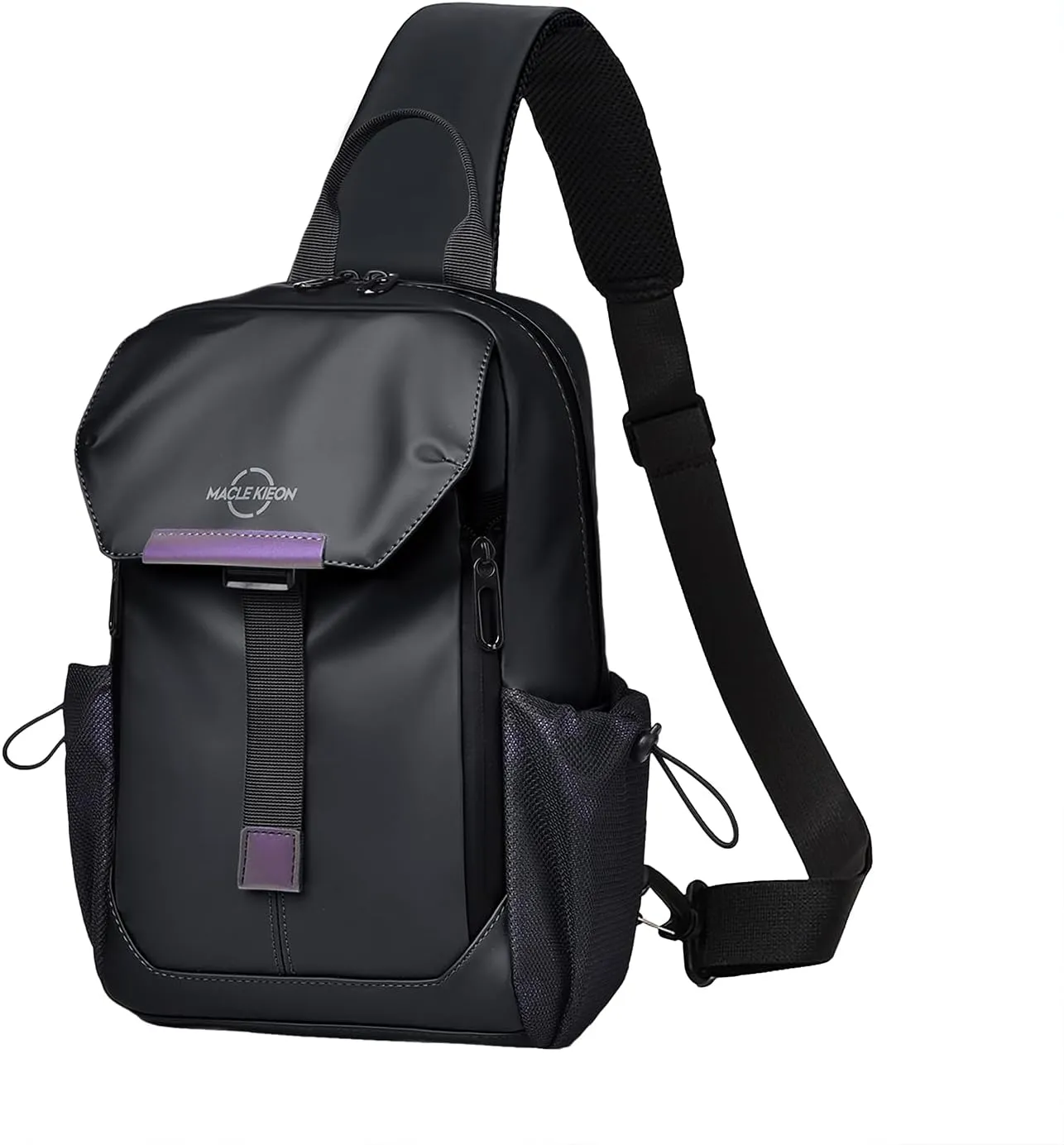2025 Upgraded Sling Bag for Men with Expandable Front Pocket,Fasion Crossbody Bag, Casual Shoulder Bag, Water Resistant Chest Bag with Anti-theft Pocket for Travel Hiking Daypack