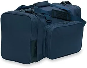 22" Blank Sports Duffle Bag Gym Bag Travel Duffel With Adjustable Strap and Removal Front Compartment (Navy)