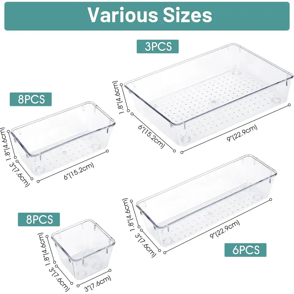 25Pc drawer organizers  dividers