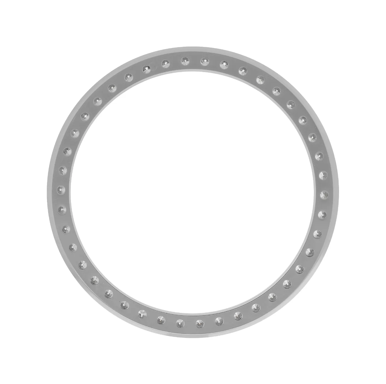 26mm Pave Four Prong 0.70ct Custom Diamond Bezel 18K White Gold