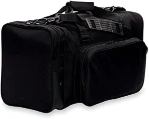 27" Blank Sports Duffle Bag Gym Bag Travel Duffel With Adjustable Strap and Removal Front Compartment (Black)