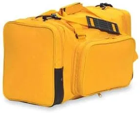 27" Blank Sports Duffle Bag Gym Bag Travel Duffel With Adjustable Strap and Removal Front Compartment (Gold)