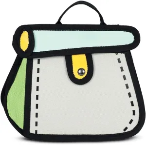 2D Anime Drawing Sling Bag for Girls Jump Style 3D Shoulder Bag for Womens | Comic Cartoon Style Crossbody Bag