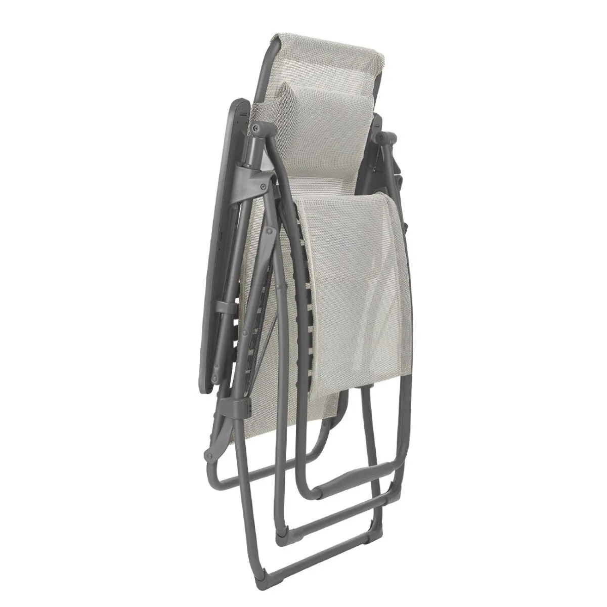 30 Inch Steel Outdoor Zero Gravity Chair with Cushion Sling Seat - 29.9” x 35.4” x 49.2”