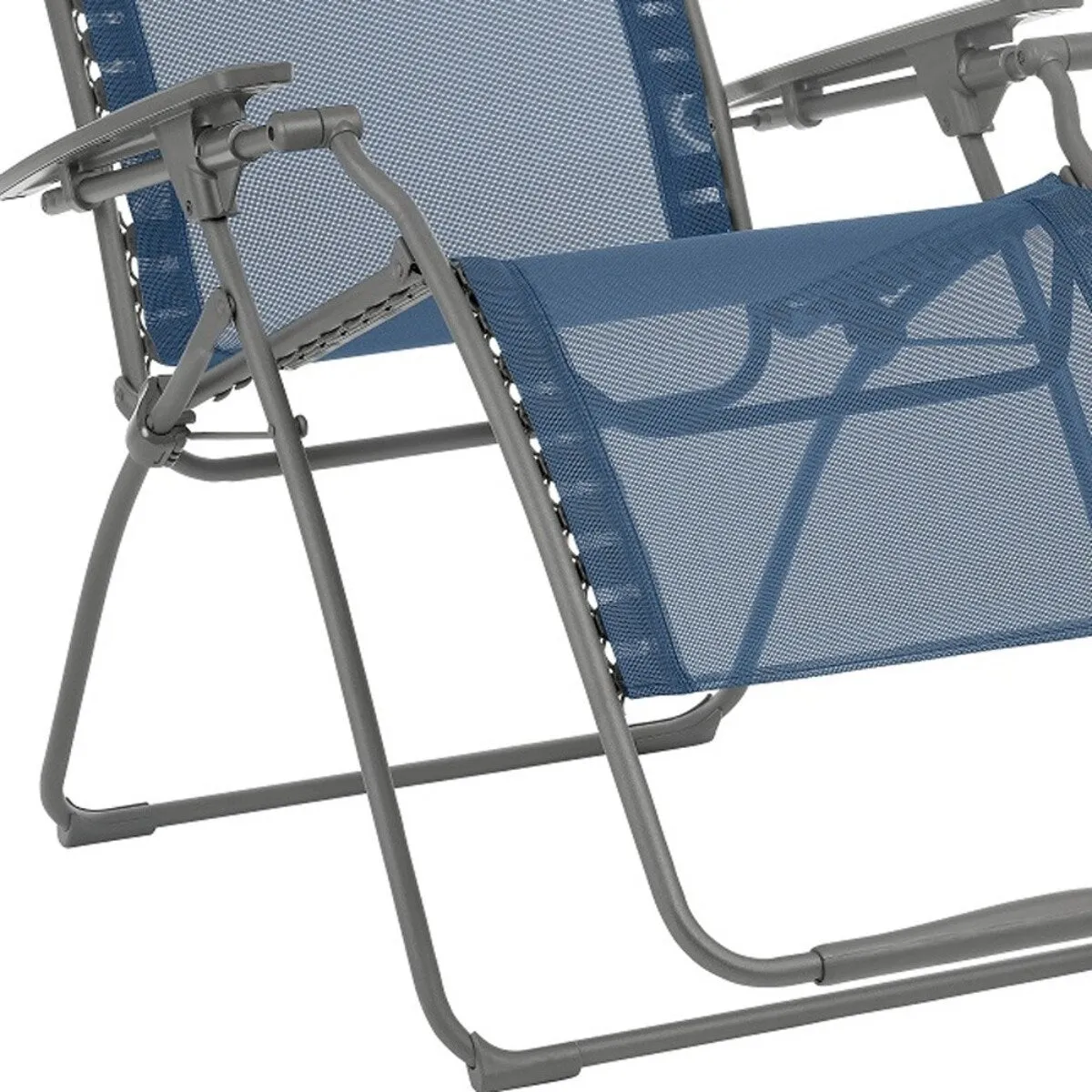 30 Inch Steel Outdoor Zero Gravity Chair with Cushion Sling Seat - 29.9” x 35.4” x 49.2”