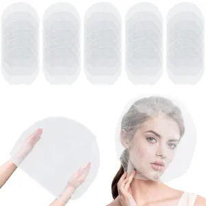 30 Pcs Disposable Makeup Face Hair Cover Protection Non Woven Hood Mask for Clothes Travel Wedding Beauty Shop Artist