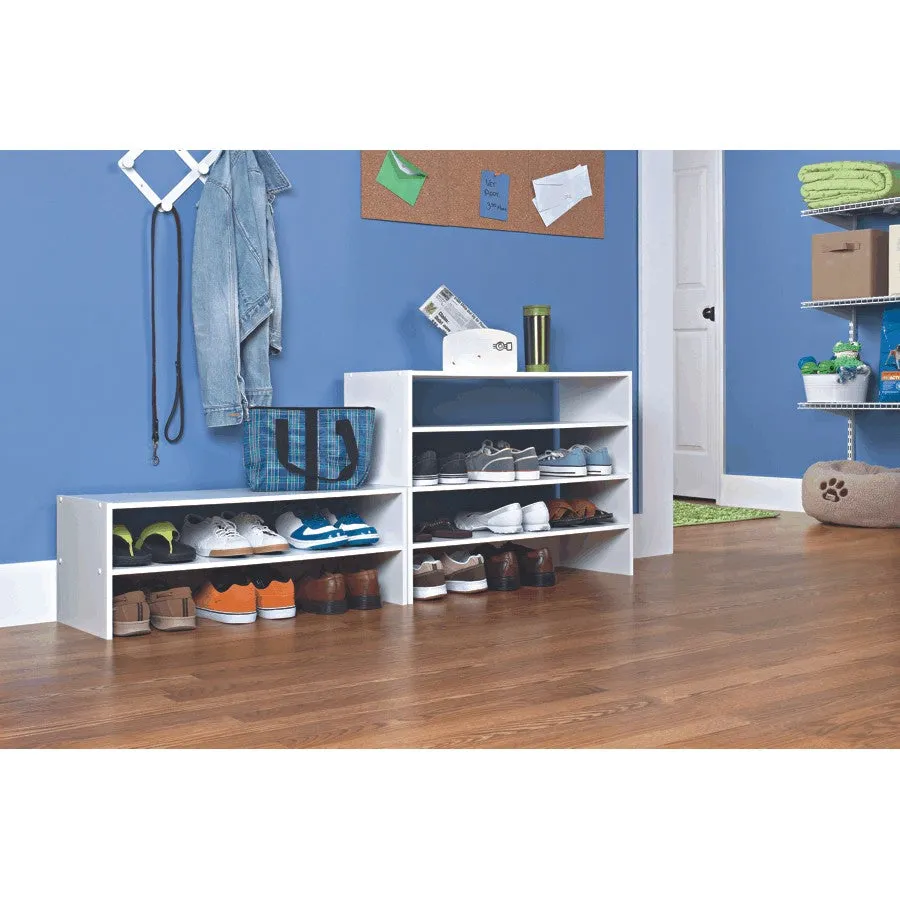 31" White Horizontal Closet Organizer