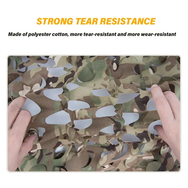 3D Camo Net Backpack Cover – Laser Cut Camouflage for Hunting & Paintball (60L/80L)