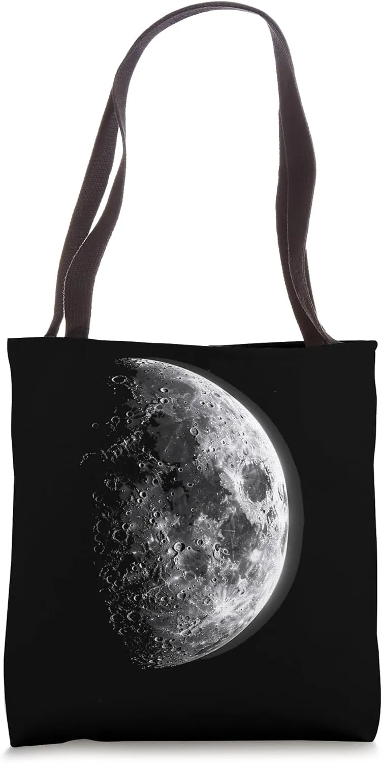 3D Moon Render Tote Bag