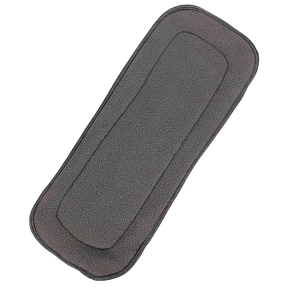 3pcs Bamboo Charcoal Cloth Diaper Inserts, 5-Layer Absorbent