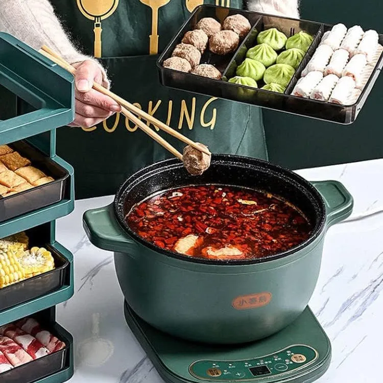 4 Layer Kitchen Stackable Tray Rack