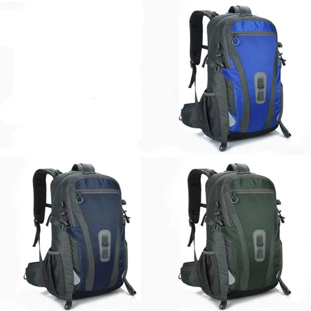40L Outdoor Travel Bag Travel Backpack Large Capacity Sports Men's Backpack Hiking Camping Bag (E,57 * 32 * 20cm)