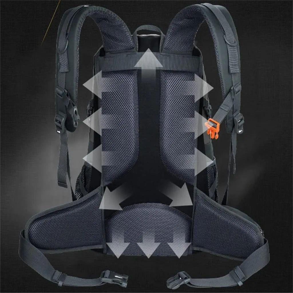 40L Outdoor Travel Bag Travel Backpack Large Capacity Sports Men's Backpack Hiking Camping Bag (E,57 * 32 * 20cm)