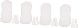 4sets Newborn Diapers Liner Newborn Cloth Diaper Inserts Washable Reusable Liners for Infants 6pcs*4