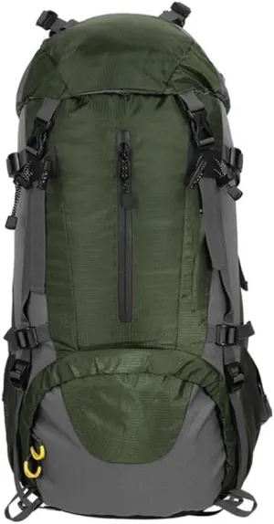 50L Waterproof Climbing Bag with Rain Cover Nylon Rucksack Outdoor Sport Backpacking Camping Travel Trekking Bag