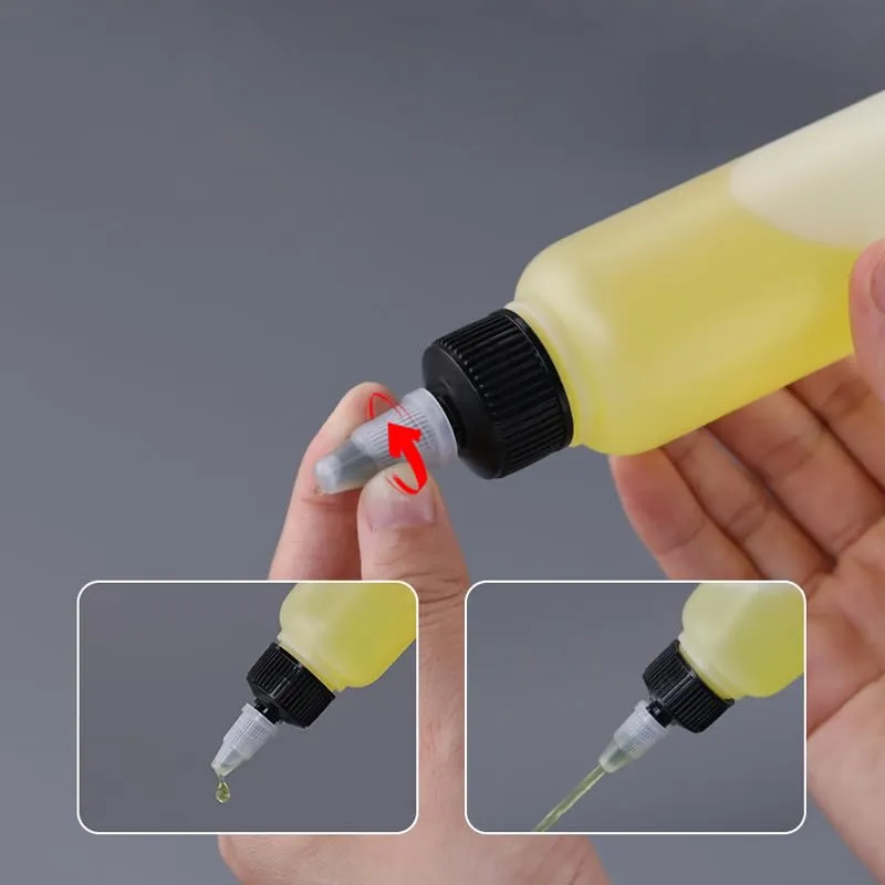 50Pcs/lots Plastic HDPE Squeeze Bottles with Twist Top Squirt Cap Travel Dispensing Containers For Cosmetic Cream Paint Art Glue Ink Liquid Soap Lotion Oils (30ml,White Twist cap)
