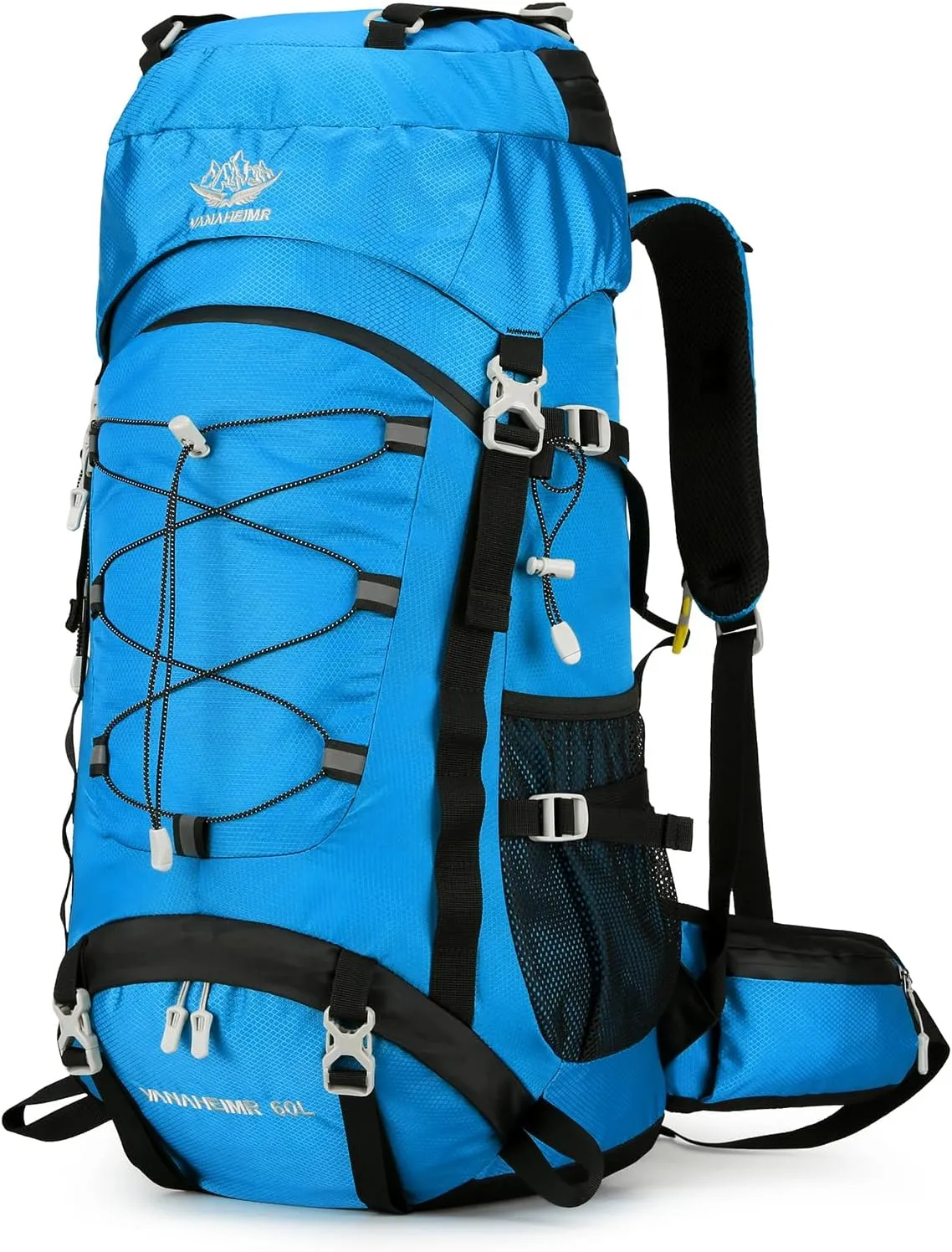 60L Large ty Camping Backpack Waterproof Backpacking Mountaineering Backpack for Hiking Travel