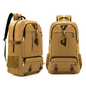 60L Waterproof camping backpack and Travel Boarding Backpack