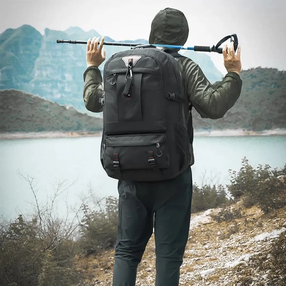 60L Waterproof camping backpack and Travel Boarding Backpack