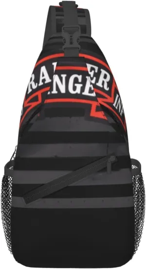 75 Inf Ranger Regiment Tab Us Crossbody Backpack Dachshunds Dog Chest Bag Lightweight One Strap Backpack Multipurpose Travel Hiking For Men Women