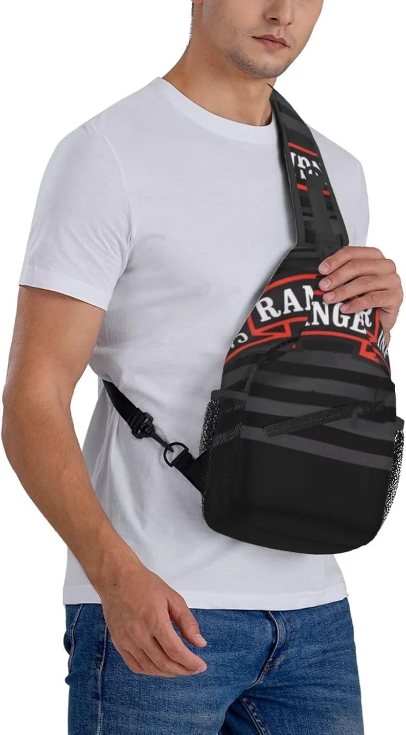 75 Inf Ranger Regiment Tab Us Crossbody Backpack Dachshunds Dog Chest Bag Lightweight One Strap Backpack Multipurpose Travel Hiking For Men Women