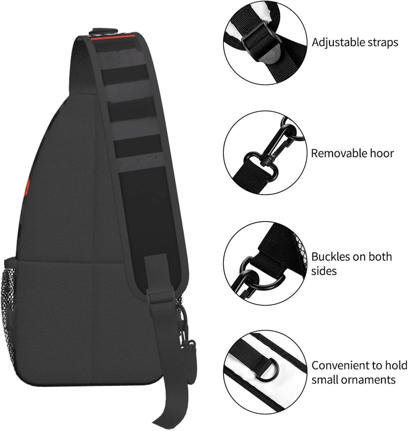 75 Inf Ranger Regiment Tab Us Crossbody Backpack Dachshunds Dog Chest Bag Lightweight One Strap Backpack Multipurpose Travel Hiking For Men Women