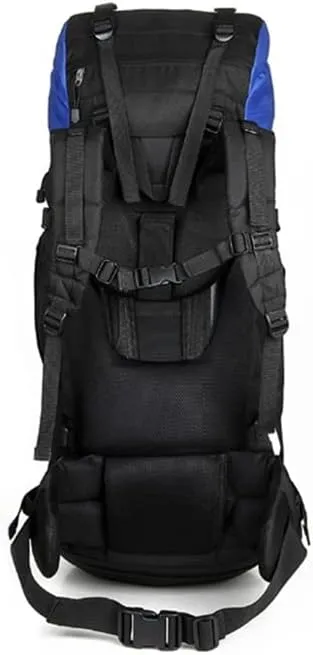 80L Multifunctional Outdoor Bag Large Capacity Backpack with Rain Cover Travel Backpack Mountaineering Travel Bag(C)