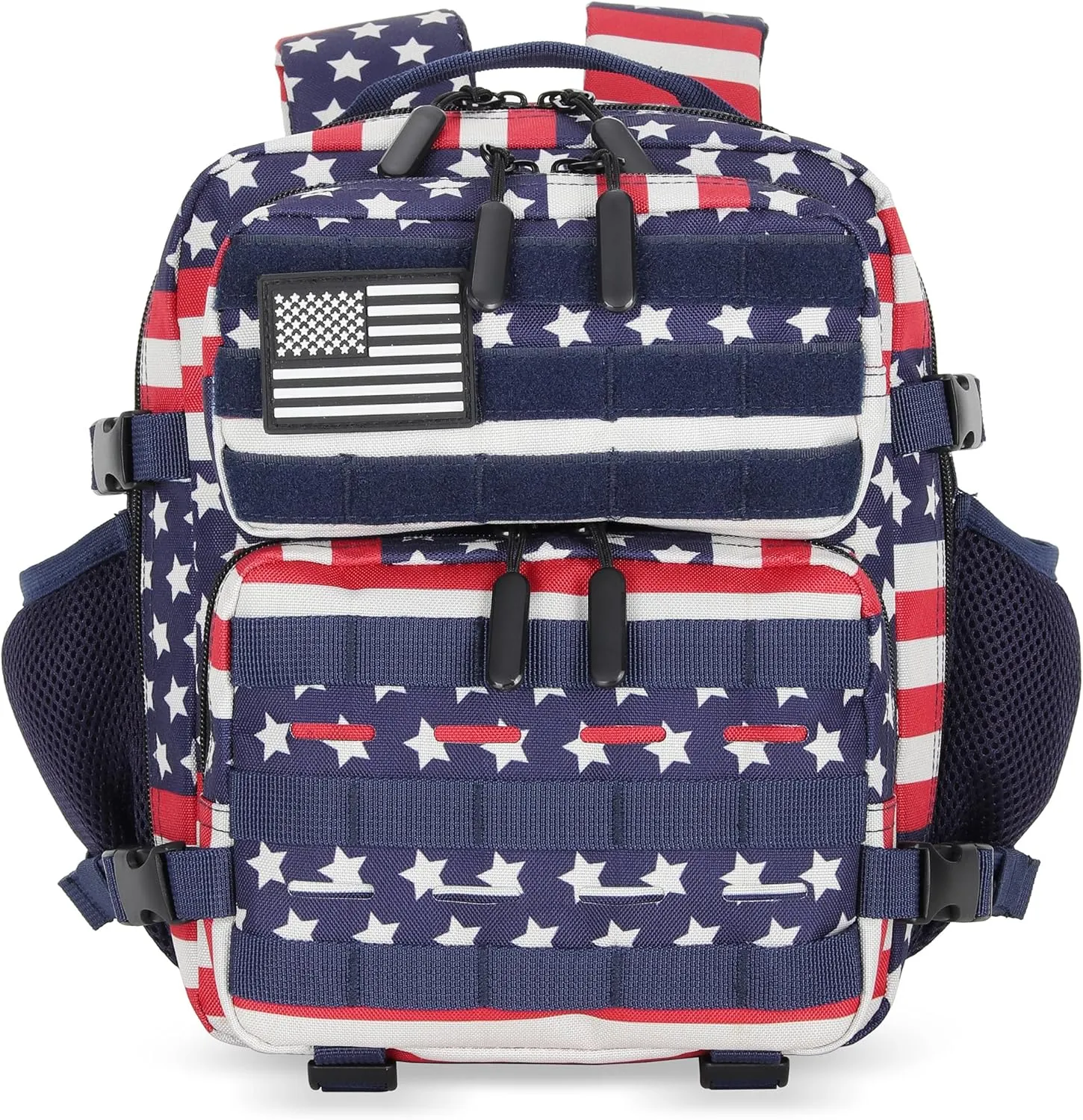 9L Mini Tactical Backpack 9L Assault Pack 9L Tactical Backpack Hiking Fitness Backpack(Striped Flag)