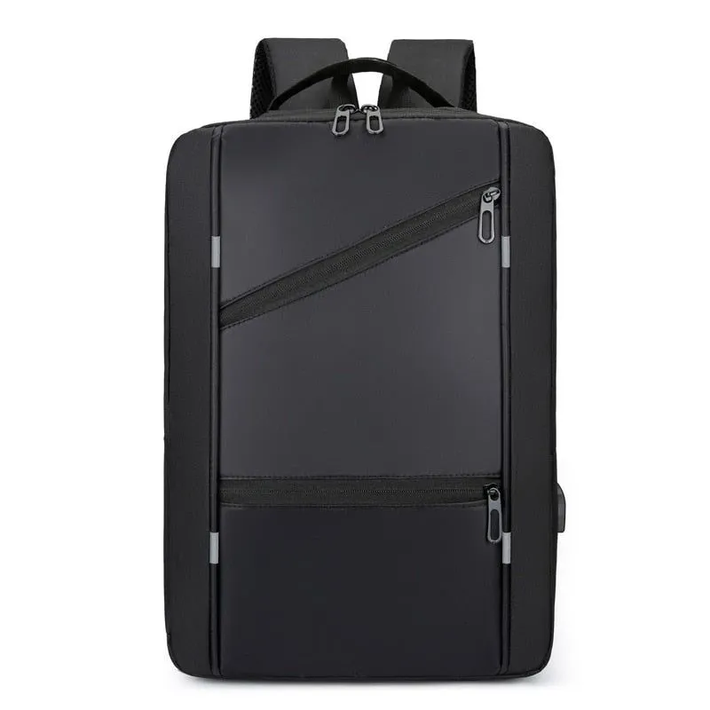 A 15.6-inch Unisex Multifunctional Large-capacity Waterproof Backpack Business Casual Usb Charging Duffel Bag
