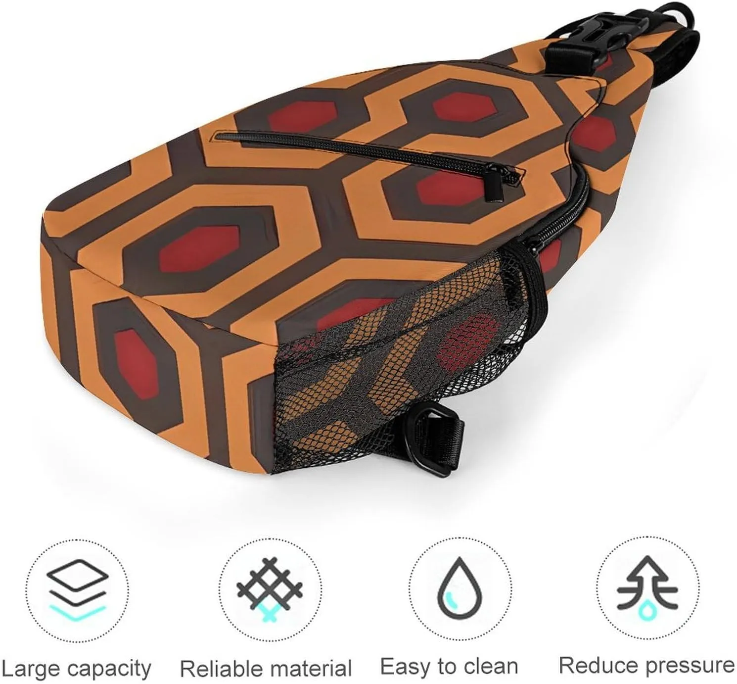 A Sleeping Fox Crossbody Bag, Sling Bag, Sling Backpack, Belt Bags for Travel Outdoors Hiking