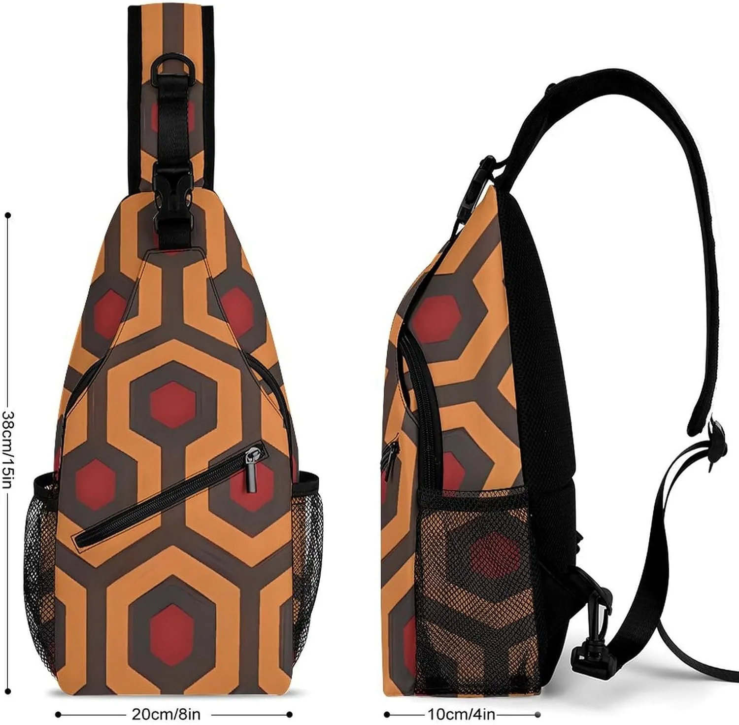 A Sleeping Fox Crossbody Bag, Sling Bag, Sling Backpack, Belt Bags for Travel Outdoors Hiking