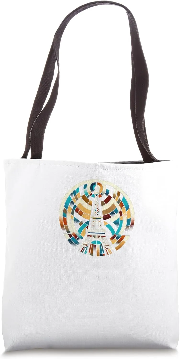 Abstract Eiffel Tote Bag