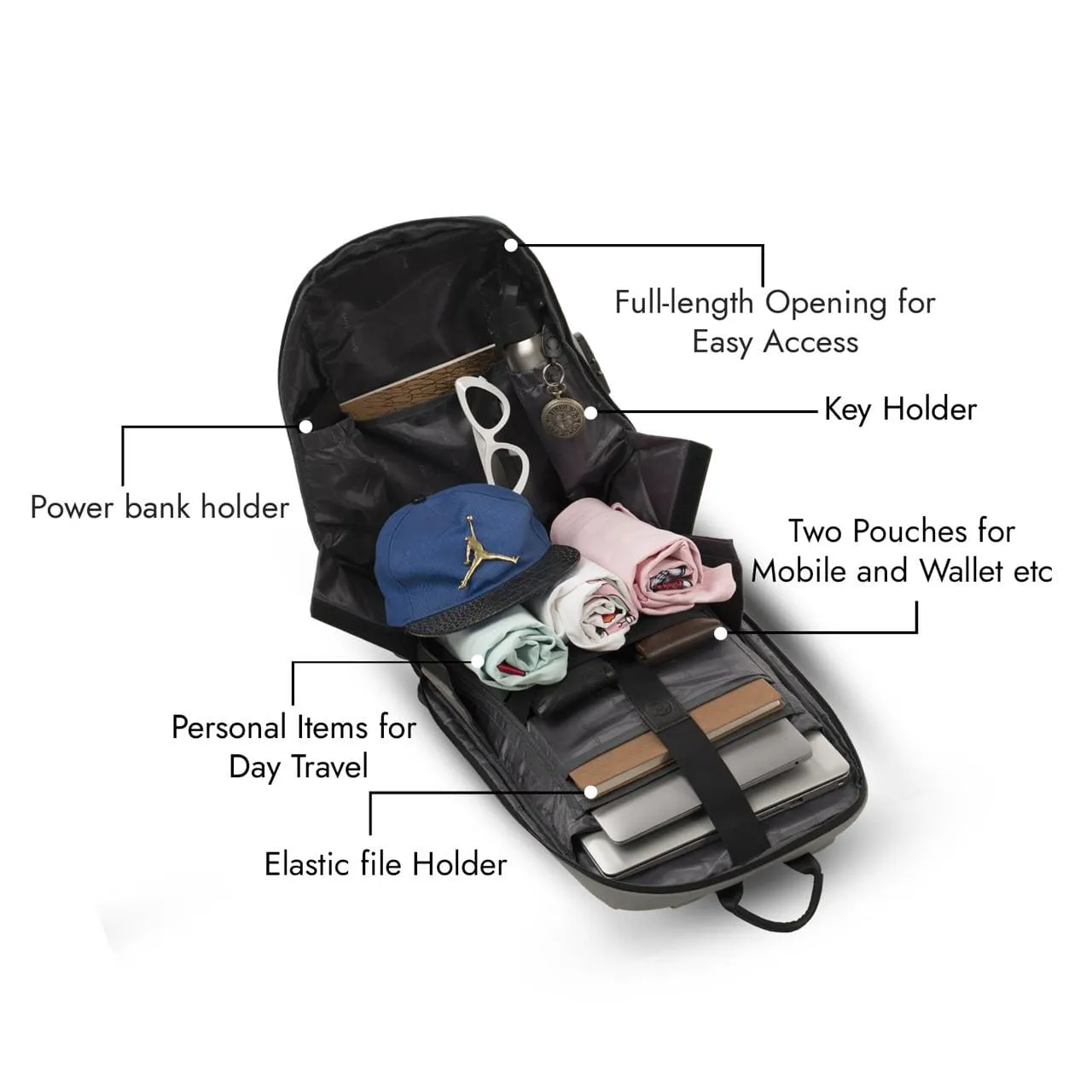 Achromatic Exquisite Backpack - 25L