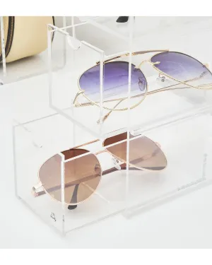 Acrylic Glasses Full assortment Vanity 3 Clear Display Complete product line HS Drawers Tiers Clear