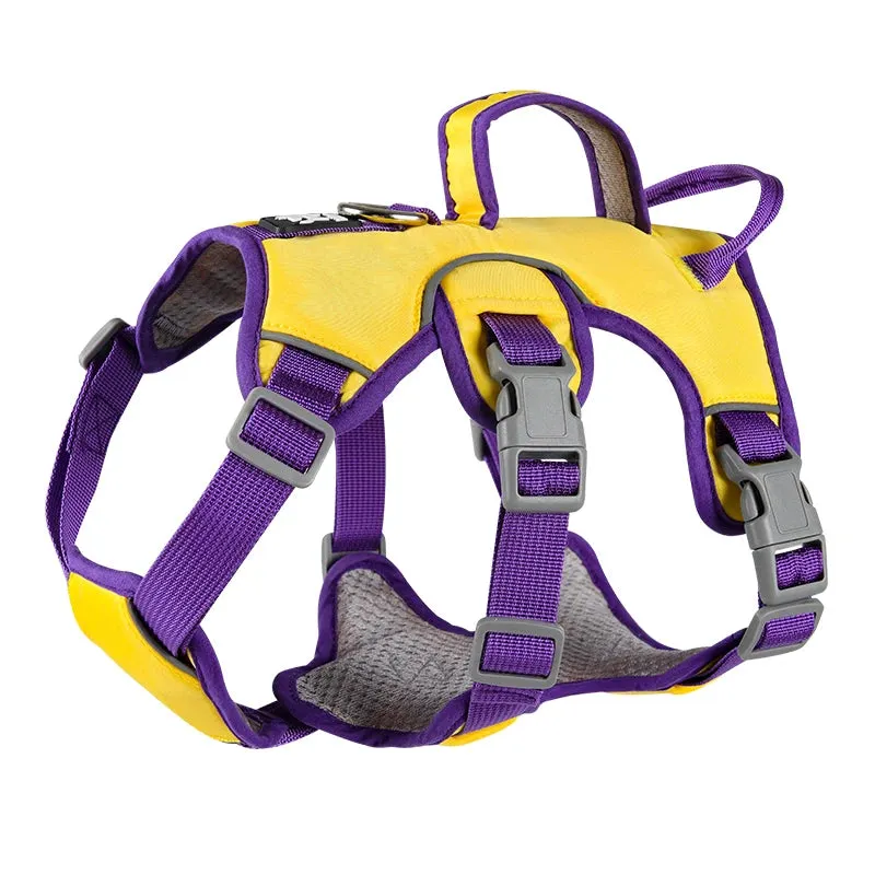 Adjustable Dog Harness for Small Large Dogs Vest Reflective Puppy Chest Strap French Bulldog Husky Outdoor Walking Lead Leash