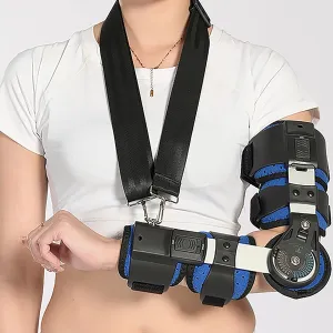 Adjustable Lockable Arm Splint Arm Injury Recovery Support with Sling Men Women Elbow Fracture Fixation, Elbow Ligament Injury