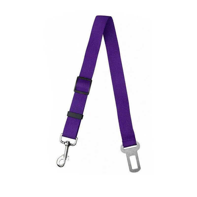 Adjustable Pet Dog Safety Car Vehicle Seat Belt Harness Lead Pet Seatbelt Nylon