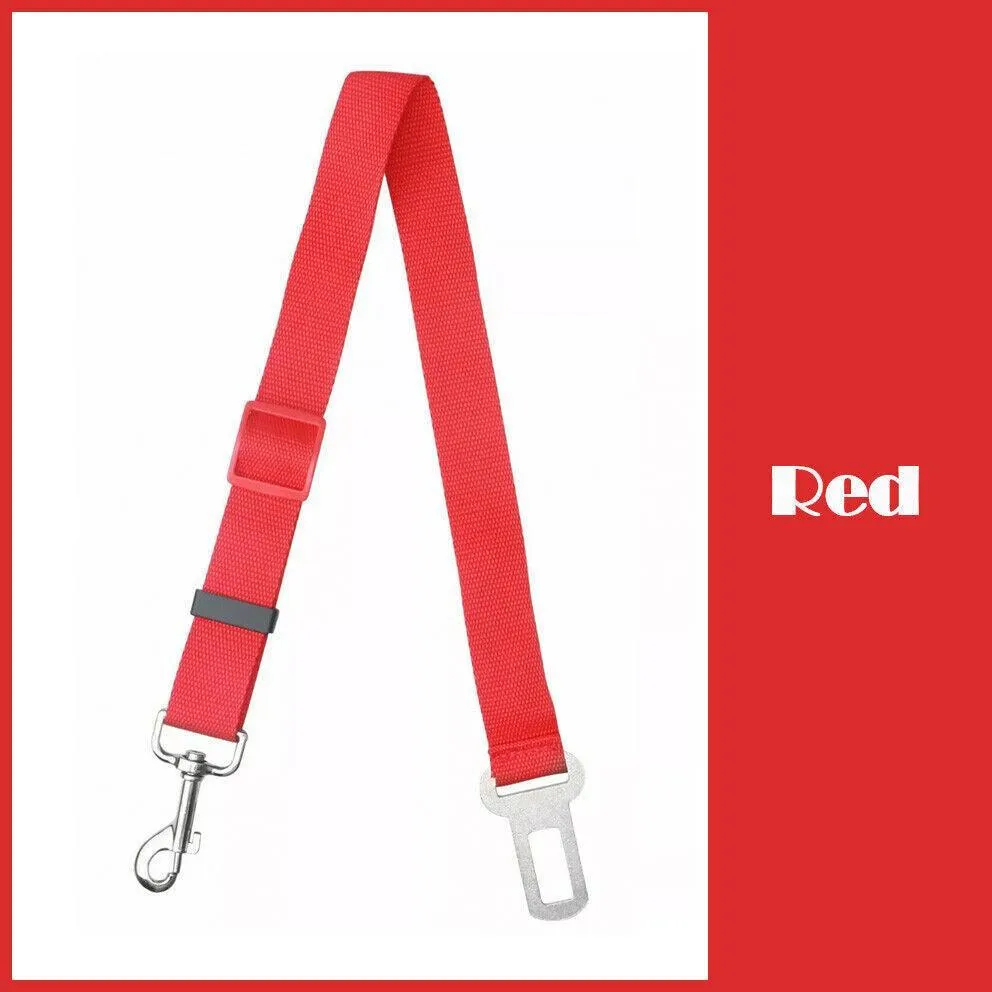 Adjustable Pet Dog Safety Car Vehicle Seat Belt Harness Lead Pet Seatbelt Nylon