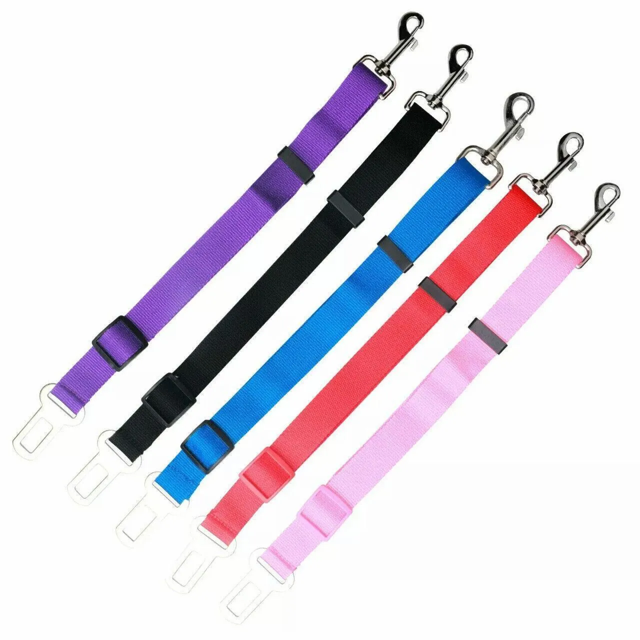 Adjustable Pet Dog Safety Car Vehicle Seat Belt Harness Lead Pet Seatbelt Nylon