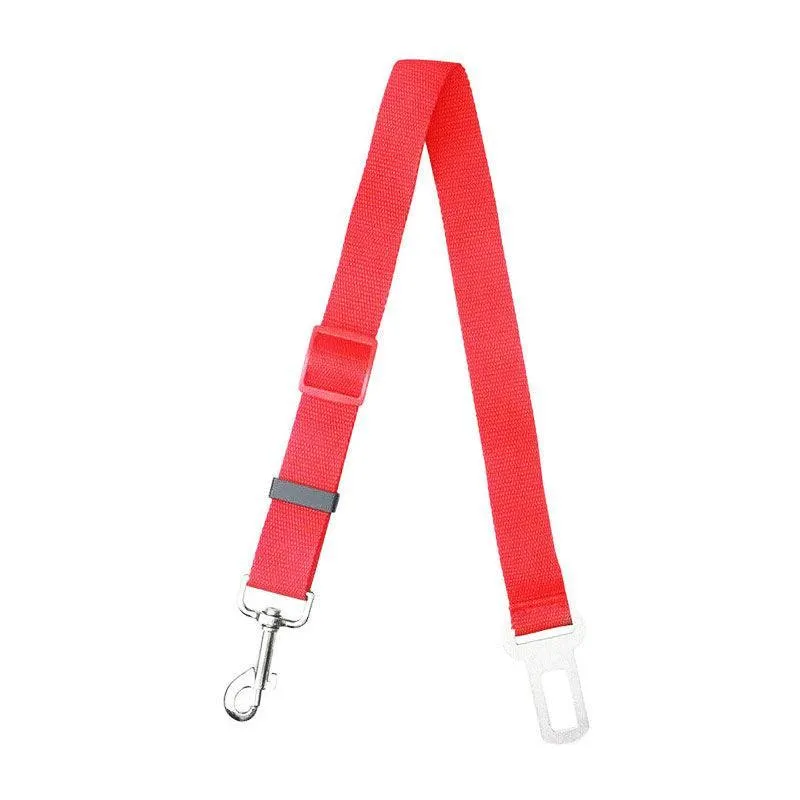 Adjustable Pet Dog Safety Car Vehicle Seat Belt Harness Lead Pet Seatbelt Nylon