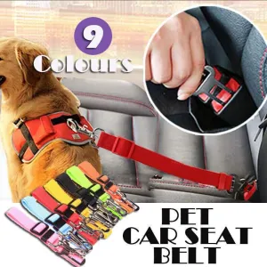 Adjustable Pet Dog Safety Car Vehicle Seat Belt Harness Lead Pet Seatbelt Nylon