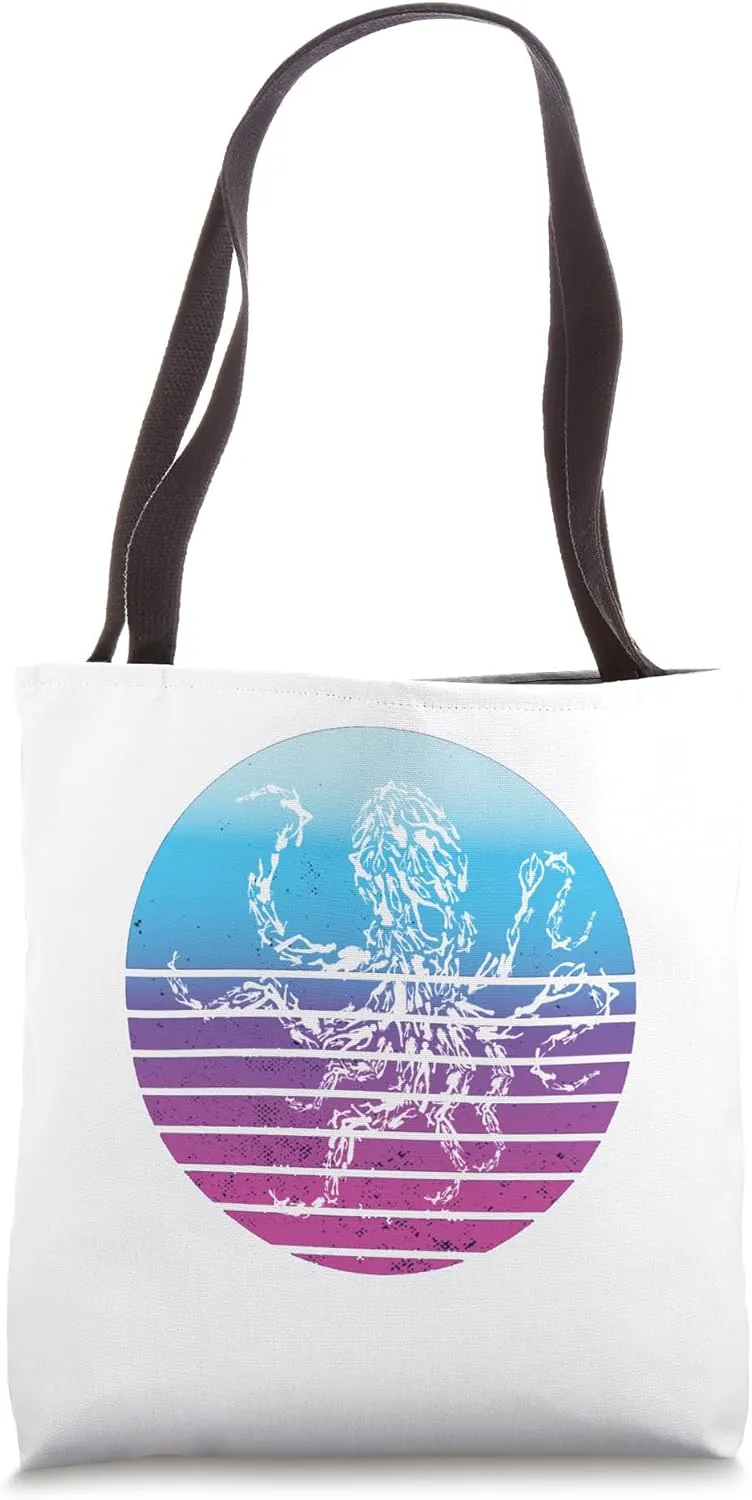 Adventurous ocean lovers mesmerizing octopus silhouette sea Tote Bag