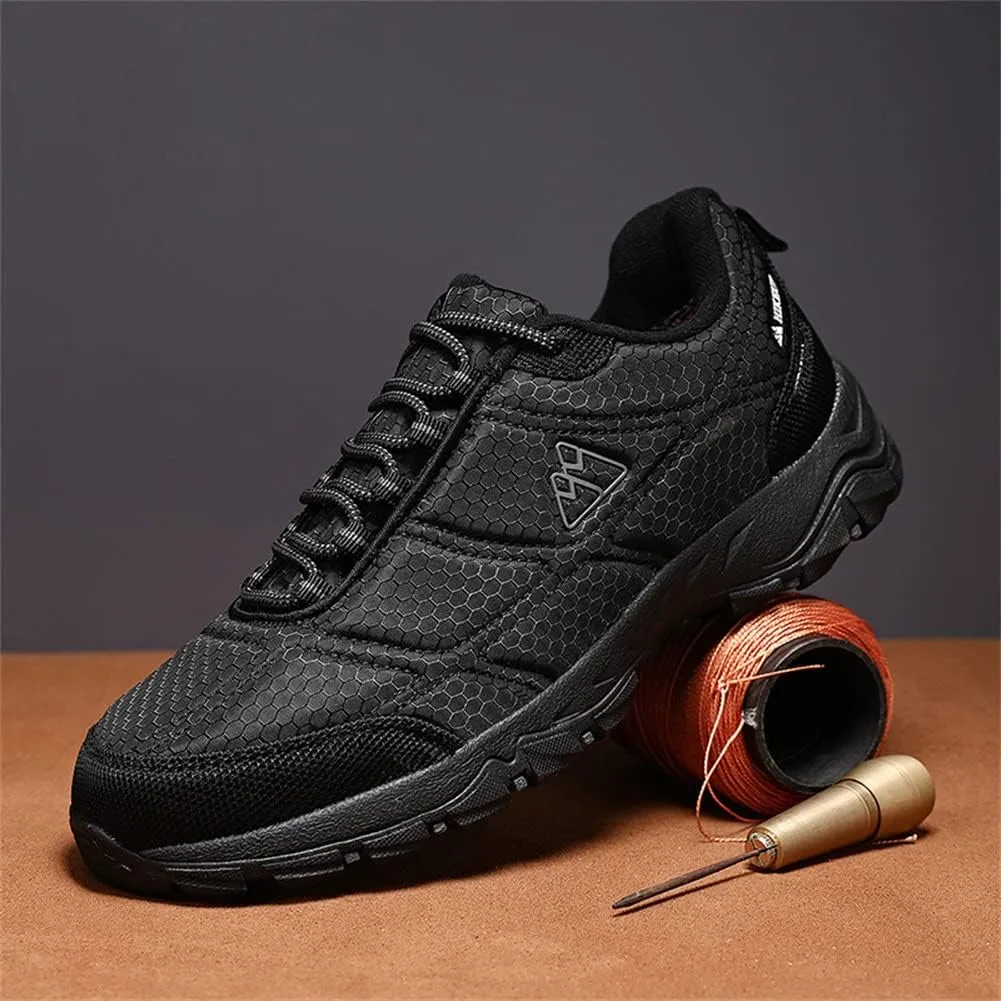 ailishabroy Men's Outdoor Hiking Shoes Lightweight Non Slip Outdoor Breathable Low Top Ankle Boots Hike Trekking Trails Camping Work Shoe