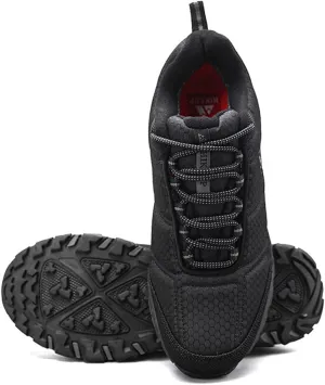 ailishabroy Men's Outdoor Hiking Shoes Lightweight Non Slip Outdoor Breathable Low Top Ankle Boots Hike Trekking Trails Camping Work Shoe