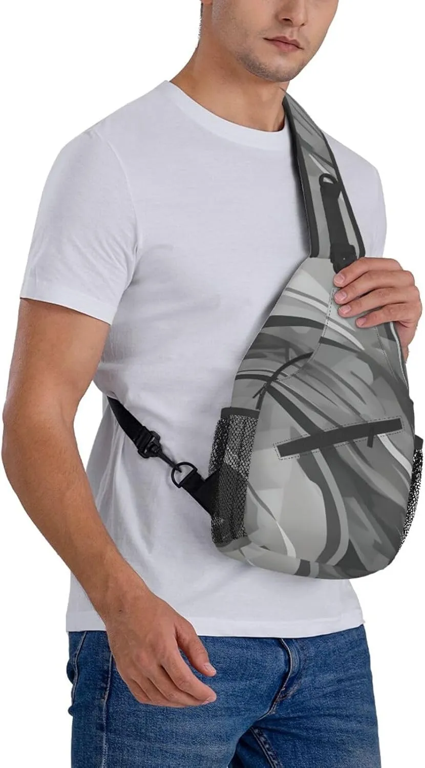 Aircraft Crossbody Bag Chest Shoulder Bag Small Casual Backpack Suitable For Women Men Hiking