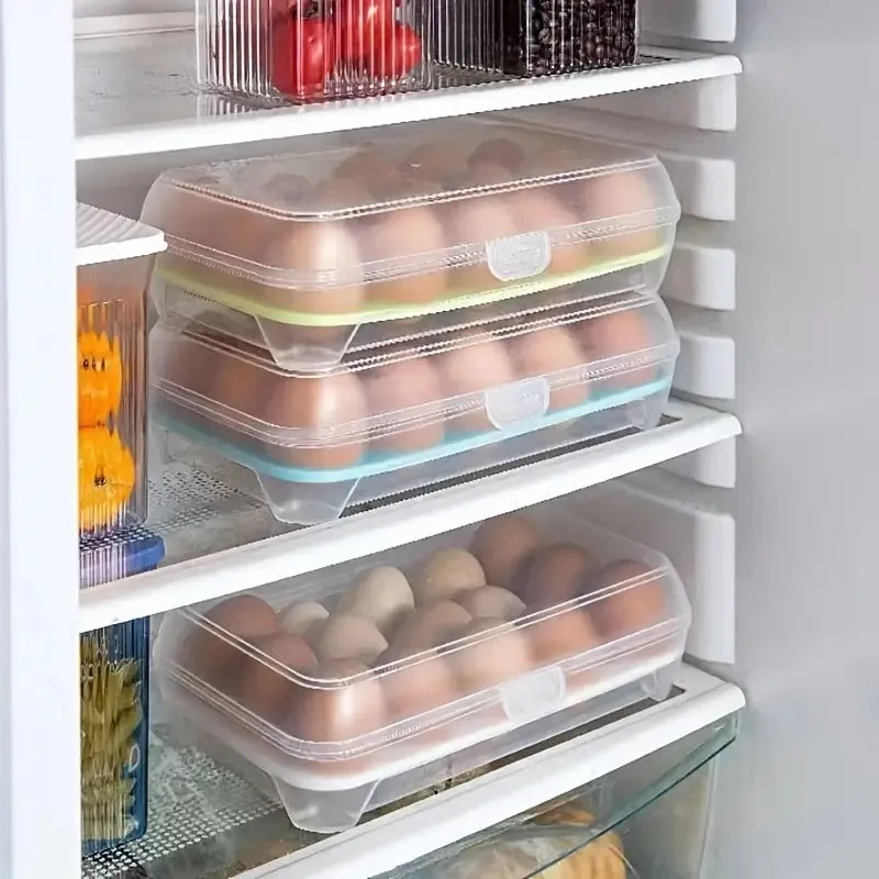 Airtight Egg Storage Box With 15 Compartments